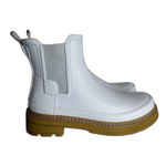 Hunter Boots Womens SZ 9 White Chelsea Rain Waterproof Gum Sole refined stitch Photo 3