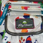 Lily bloom  Green Living crossbody gray purse with multicolored birds Photo 1