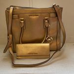 Michael Kors  Metallic Gold Tote and Wallet Set Photo 0