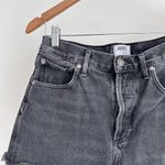 AGOLDE  Denim Shorts Womens 25 Black Micah Cut Off Jean Festival Boho Minimalist Photo 2