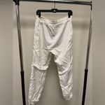 VTG Diadora Track Jogger Pants White Casual Athletic Streetwear Athleisure SZ S Photo 4