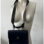 EXPRESS Vintage Blue Boxy adjustable belt strap Mini rectangular shoulder bag Photo 0