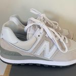 New Balance  574 WL574EVW Lightweight Lifestyle Sneaker - Tan/White - W6 Photo 0