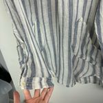 CP Shades Free People X  Womens Linen Tunic Mini Dress Sz Small Stripe Print Photo 9