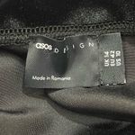 ASOS NWOT Velvet Halter Cross Front Mini Dress - Black - US 10 Photo 6