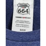 Tijuana I Love 664 Graphic T Shirt Blue Short Sleeve S CH Cotton Blend Size undefined Photo 6