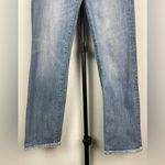 DL1961 Newcastle Blue Wash Mara High Rise Straight Leg Raw Hem Ankle Jeans Photo 2