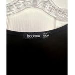 Boohoo Women's Black Oversized Bride's Squad Crop Top Size US 14 Photo 4