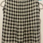 Max Studio  Black & Ivory Gingham Plaid Pleated Sleeveless Tank Top Blouse  - XS Photo 10