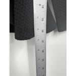 Ganni Blouse‎ Womens Peplum Full Zip Front Ponte Ruffle Top Black XS Photo 7