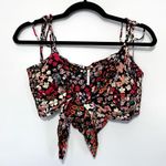 Free People NWOT Ava Floral Reversible Micro Top Large Photo 2