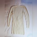 Princess Polly Ivory and Gold Long Sleeve Sweater Dress NWT Photo 2