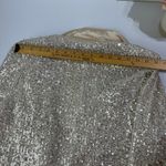 MABLE Sparkly Embellished Pearl Sequin Double Breasted Blazer Jacket Size M White Size M Photo 13