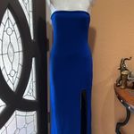 Boohoo  night strapless long dress with slit Photo 2