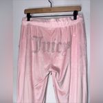 Juicy Couture  Large Pants Light Pink Track Pants Velour‎ * Photo 4
