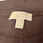 Michael Michael Kors Womens Sz 20 Brown Knit Pants Zip Gold Tone Hardware Fall Photo 4