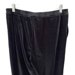 Good American - Black High Waist Striped Velour Dress Pants Sz Xl Photo 6