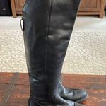 Arturo Chiang  Black Leather Over The Knee Boots Size 7.5 Photo 2
