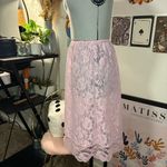 Vintage Deena Pink Lace Slip Skirt Small Photo 4