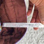 Free People  Purple and Green Beaded Bucket Bag OS Photo 7