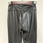 Abercrombie & Fitch Abercrombie Split-Hem Vegan Leather Slim Flare Pants Photo 5