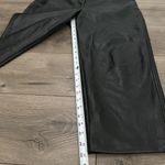 Babaton Aritzia Command High Rise Faux Leather Crop Black Pants Size 10 Photo 7