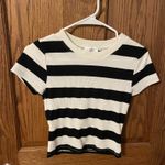 Kirious  Striped Crop Shirt Photo 0