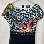 Roberto Cavalli NWT Cavalli Class by Printed Embellished Dress Size US 6 Photo 3