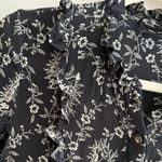 The Kooples FLAWED  Rodeo Snake Print Silk Ruffle Dress, Black/Cream, Size Small Photo 11