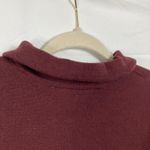 Loft Womens S Burgundy Collar Cropped Cardigan Sweater Jacket Minimalist Preppy Photo 9
