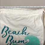 Beach Bum Drawstring Bag White Photo 2