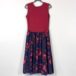 Sachin + Babi  Crossover Pleated Floral Midi Dress Size 10 Photo 4