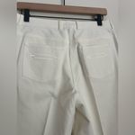 St. John  Caviar Bright White Dress Pants Jean Sz 8 K880W00 Straight Photo 2
