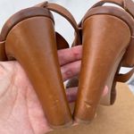 Valentino Garavani Valentino Macrostud Rockstud women’s brown leather block heel sandal IT 37 US 7 Photo 3