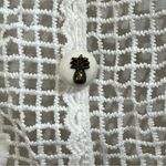 Farm Rio NWT Guipire Short Sleeve Blouse Size XS White Crochet Pineapple Beachy Photo 6