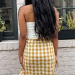 Free People Yellow plaid boho skirt 
No tag, fits like an xs Photo 2