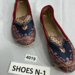 Womans Slip On Oriental Flat Shoes 10 Red Photo 0