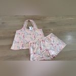 Jessica Simpson pink floral pajama set size large NWT Photo 7