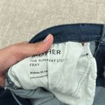 Mother “The Runaway Step Fray” Jeans in Manana Mi Amor Medium dark wash ankle Blue Size 32 Photo 12