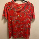 Naïf Naif for Anthropology Red Floral Front-Tie Blouse Photo 5