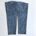 J.Jill  Cropped Pants 12 Blue Straight Leg Cotton Blend Casual Front Zip… Photo 6