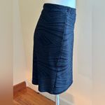 Melissa Paige Melisa Paige Black Geometric Sequence Mini Skirt SZ PXL Elastic Waist Photo 2