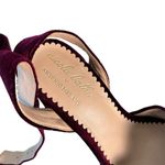 Antonio Melani x Nicola Bathie Emilia Velvet Burgundy Platform Sandals 9M Photo 8