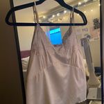 ZARA White  Silk Tank Photo 0