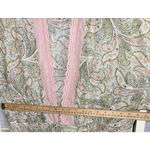 Anthropologie Floreat Floral Kimono Empire Waist Robe Tie Duster Lounge Lace Med Photo 1