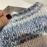 Wild Fable Knit Pull Over Cropped Sweater, Blue Stripe Medium NWT Photo 15