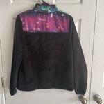 FILA Fleece Jacket Black Galaxy Print Top Coat Small WS2 Photo 5