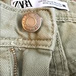 ZARA  Size 0 Women's Teen Girl Olive Green Women's Jeans BROKEN ZIPPER Photo 10