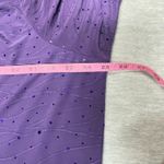 Jaclyn Smith  2X Purple Sequin Long Sleeve VNeck Blouse Work Office Casual Boho Photo 7