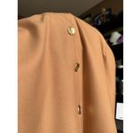 Vintage OOAK high waisted Brown wrap maxi skirt gold button closing large Photo 9